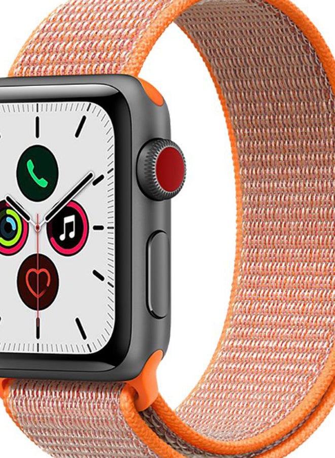 Perfii - Solid Replacement Band For Apple Watch Series 5/4/3/2/1 Orange - Image 1