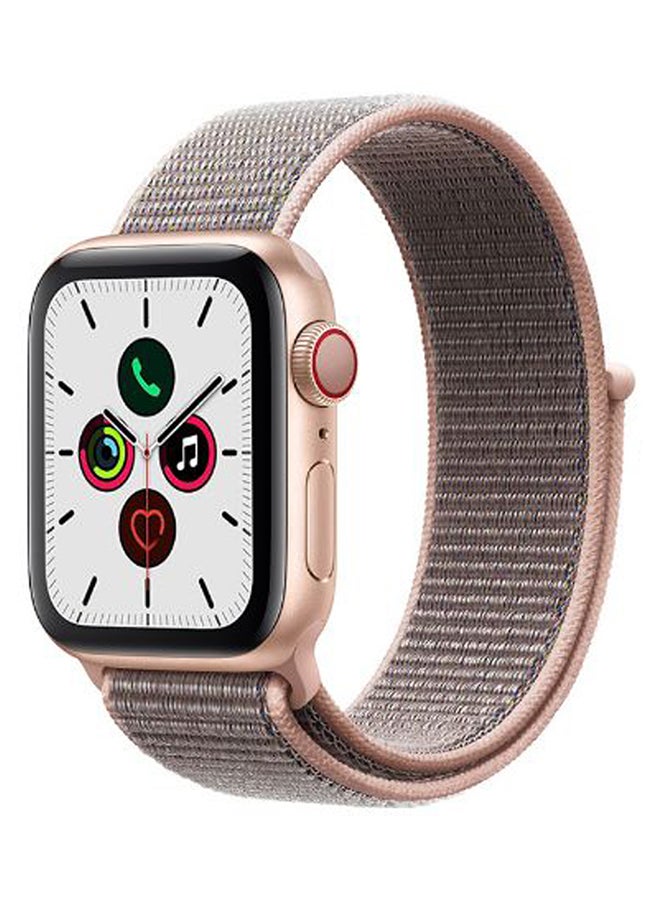 Perfii - Solid Nylon Replacement Band For Apple Watch Series 5/4/3/2/1 Pink Sand - Image 1