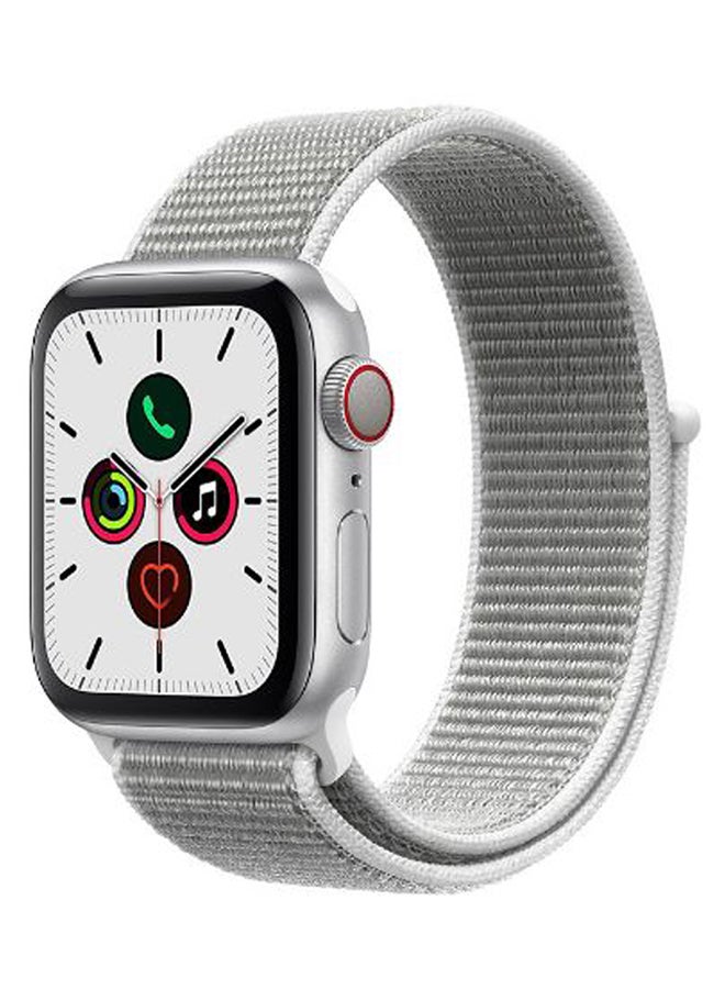 Perfii - Nylon Replacement Band For Apple Watch Series 1/2/3/4/5 Seashell Silver - Image 1