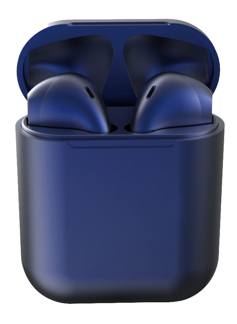Generic - Bluetooth Wireless In-Ear Earbuds With Microphone Navy Blue - Image 1
