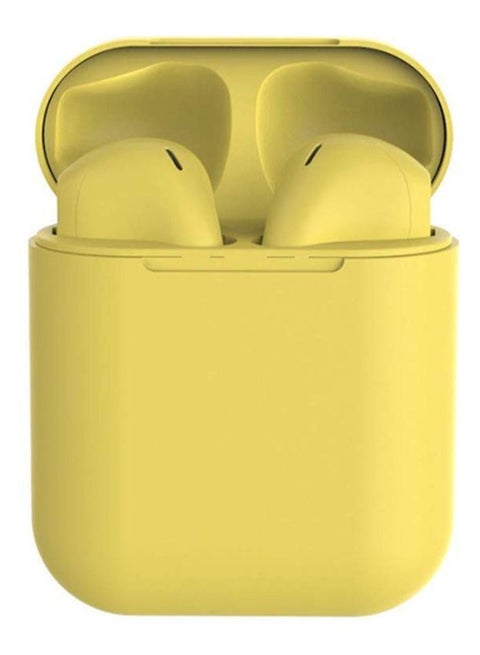 Bluetooth Wireless In-Ear Earbuds With Microphone Yellow