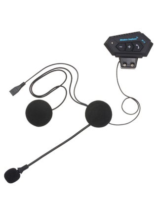 Bluetooth Wireless On-Ear Helmet Headphone With Microphone Black - v1572946135/N31357090A_1