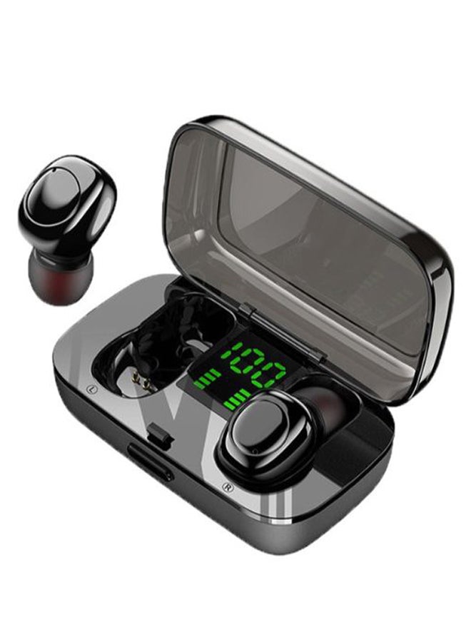 Generic Bluetooth Wireless Earbuds With Microphone And Charging Case Black  - Image 1