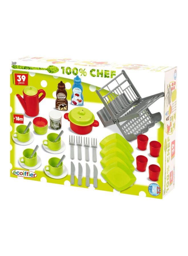 ecoiffier 50-Piece Bubble Cook Box Kitchen Accessories - Image 2