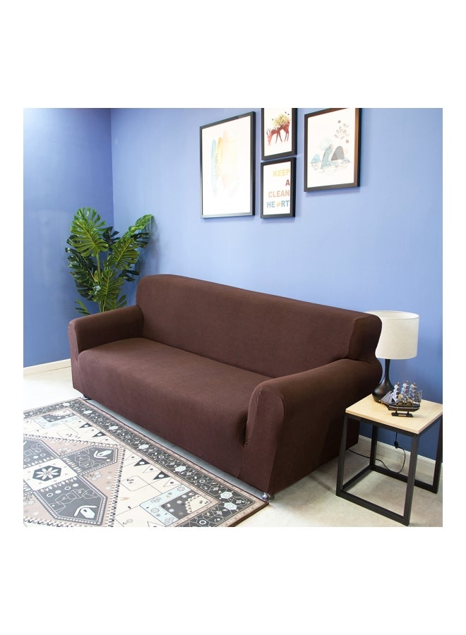 غطاء أريكة من البوليستر بلون قهوة 30X8X25سم - Image 2