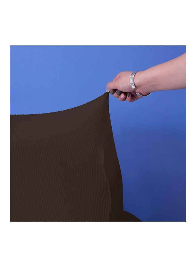 غطاء أريكة من البوليستر بلون قهوة 30X8X25سم - Image 3
