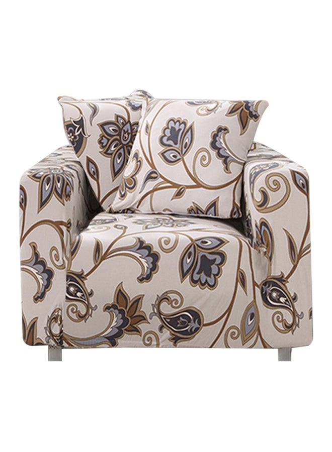 Polyester Cushion And Sofa Cover Warm White/Brown 35x7x35cm - Image 1