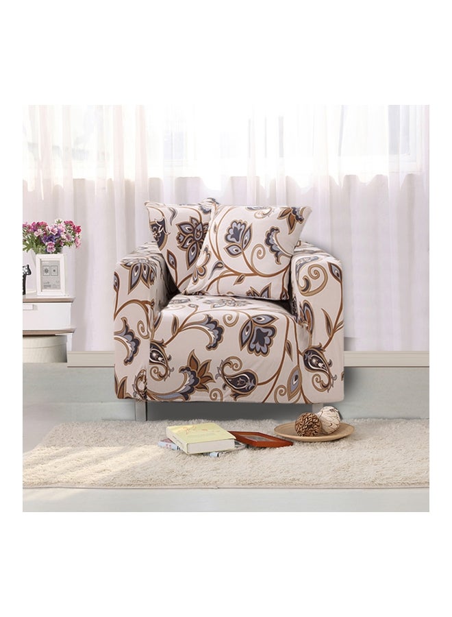 Polyester Cushion And Sofa Cover Warm White/Brown 35x7x35cm - Image 3