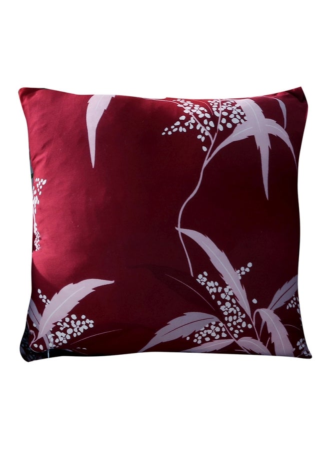 Armrest Polyester Cushion Cover Red/White 35x7x35cm - Image 1
