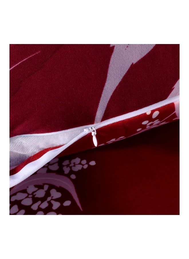 Armrest Polyester Cushion Cover Red/White 35x7x35cm - Image 5