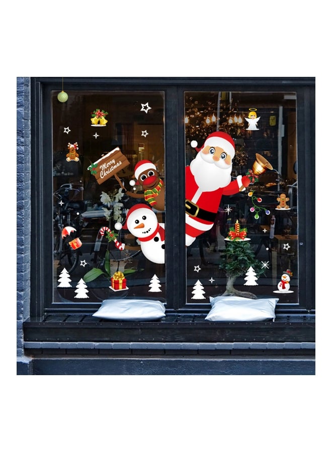 Christmas Windows Wall Sticker Multicolour 100x108mm - Image 2
