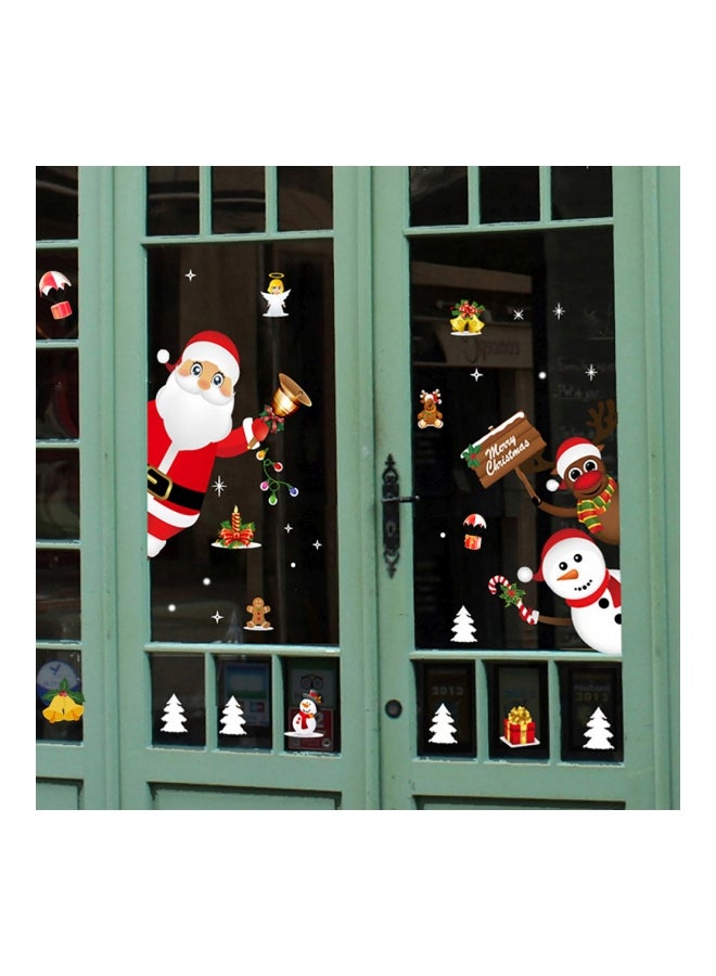 Christmas Windows Wall Sticker Multicolour 100x108mm - Image 4