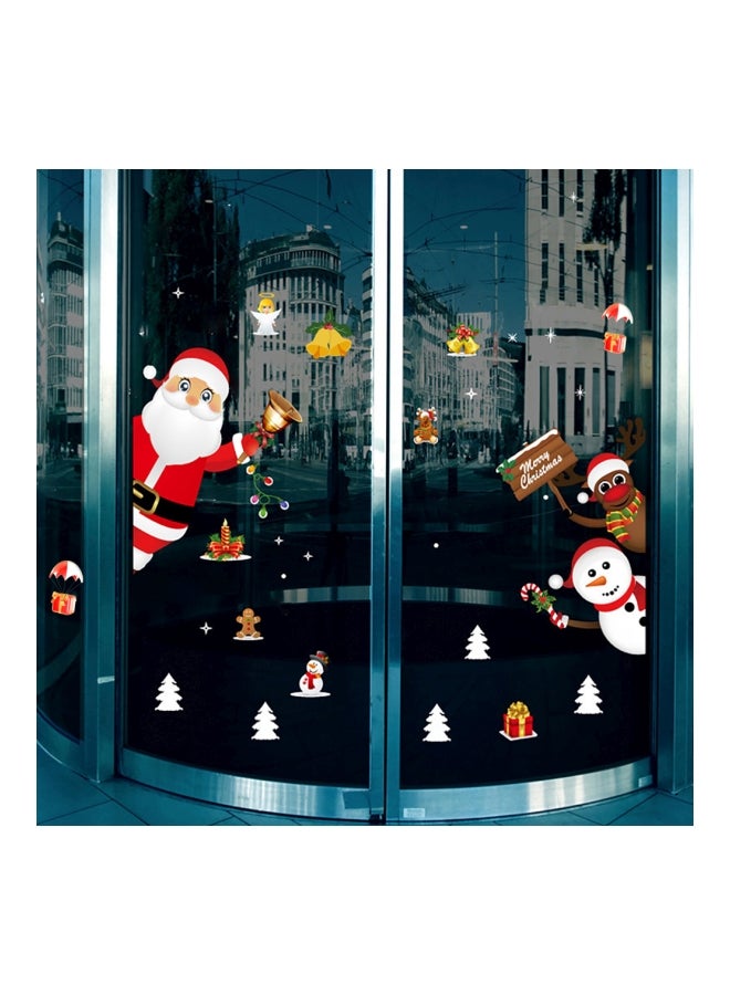 Christmas Windows Wall Sticker Multicolour 100x108mm - Image 5