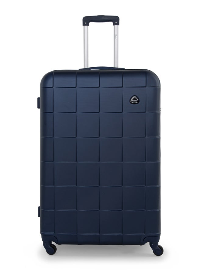 SENATOR - Hard Case Travel Bags Medium Checked Luggage Trolley ABS Lightweight Suitcase with 4 Spinner Wheels A207 Blue - Image 1