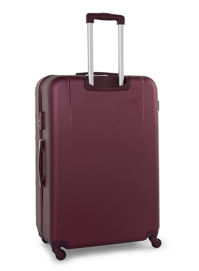 SENATOR - Hard Case Travel Bags Large Checked Luggage Trolley ABS Lightweight Suitcase with 4 Spinner Wheels A207 Burgundy - Image 1