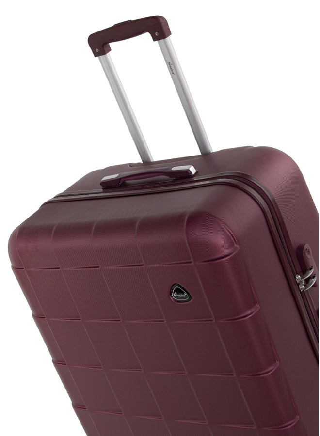 SENATOR Hard Case Travel Bag Trolley Luggage Set of 4 ABS Lightweight Suitcase with 4 Spinner Wheels A207 Burgundy - Image 5