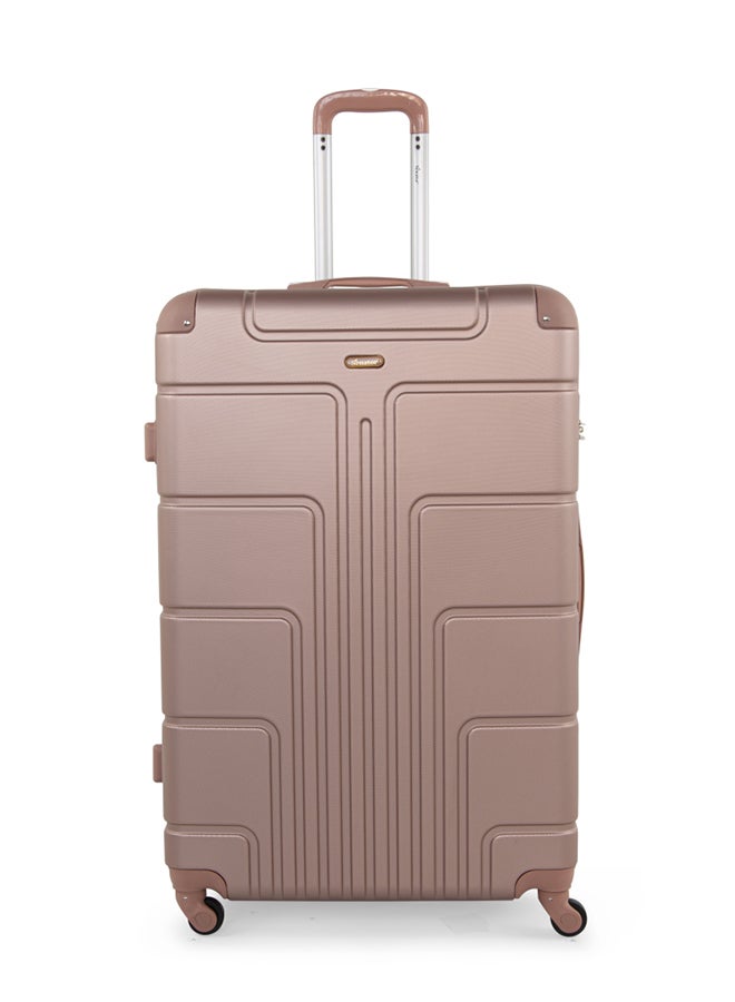 SENATOR Hard Case Travel Bag Extra Large Checked Luggage Trolley ABS Lightweight Suitcase with 4 Spinner Wheels A1012 Rose Gold 