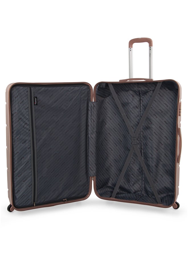 SENATOR Hard Case Travel Bags Trolley Luggage Set of 3 ABS Lightweight Suitcase with 4 Spinner Wheels A1012 Rose Gold - Image 4