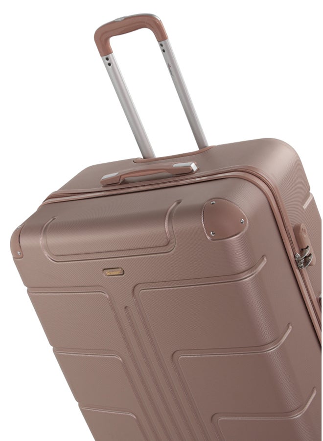 SENATOR Hard Case Travel Bags Trolley Luggage Set of 3 ABS Lightweight Suitcase with 4 Spinner Wheels A1012 Rose Gold - Image 5