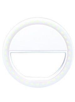 Generic Fill Clip Camera Selfie LED Light Ring White  - Image 1
