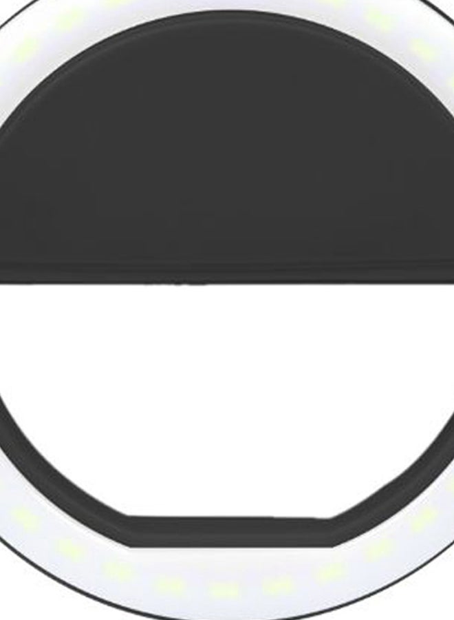Generic Fill Clip Camera Selfie LED Light Ring Black  - Image 2