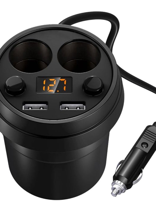 Cup Shape USB Mobile Phone Car Charger Blue