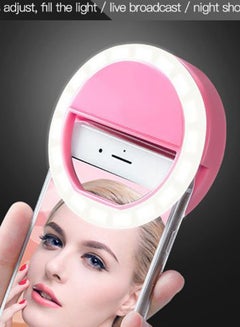 Generic Fill Clip Camera Selfie LED Light Ring White  - Image 2