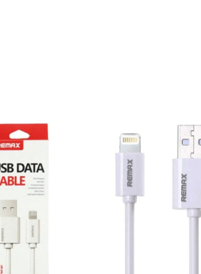 REMAX - USB To Lightning Data Sync And Charging Cable White/Silver - Image 1