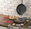 LODGE 3 Piece Cast Iron Essential Pan Set Silver/Red  - Image 2