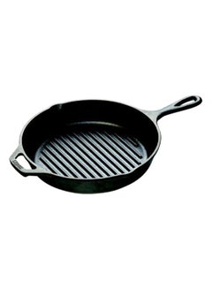 LODGE Cast Iron Grill Pan Black 10.25inch  - Image 1