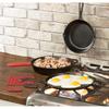 LODGE 3 Piece Cast Iron Essential Skillet Set Black/Red  - Image 2