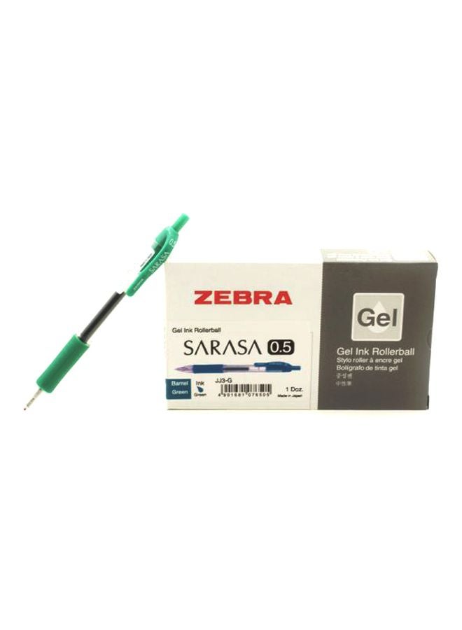 ZEBRA Sarasa Gel Ink Pen Green 