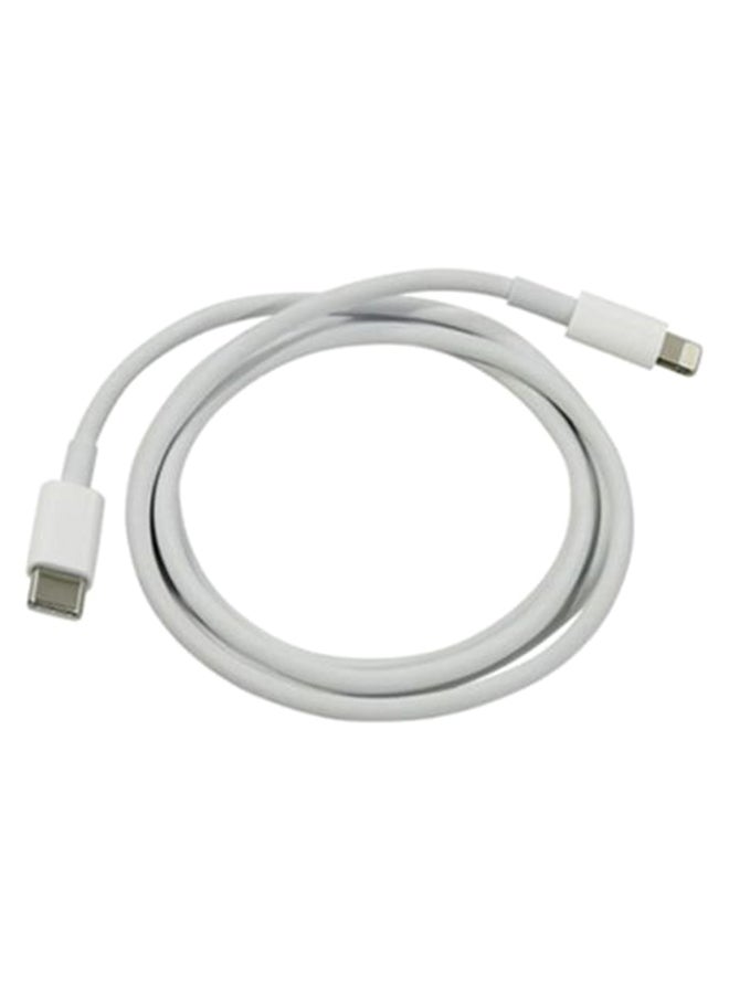 كابل شحن ومزامنة البيانات من منفذ Type-C إلى Lightning أبيض - Image 2