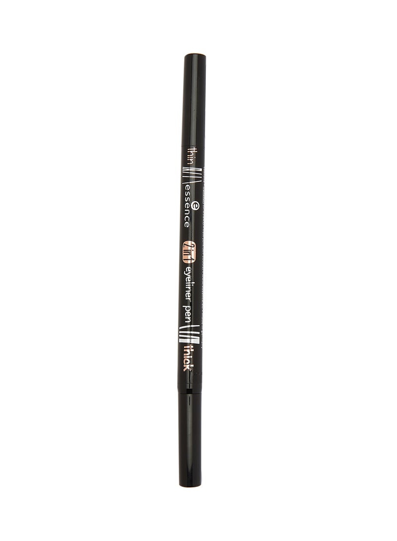 Essence 2In1 Eyeliner Pen Black  - Image 1