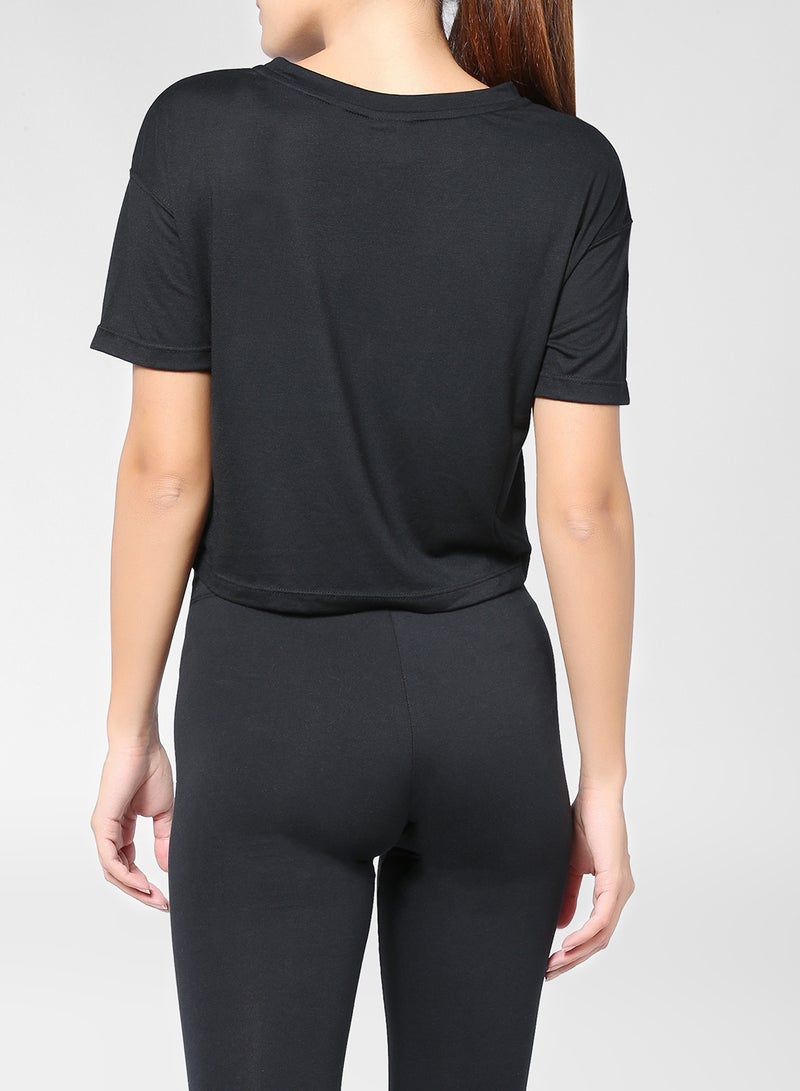 Nike NSW Essential Crop Top Black - Image 2