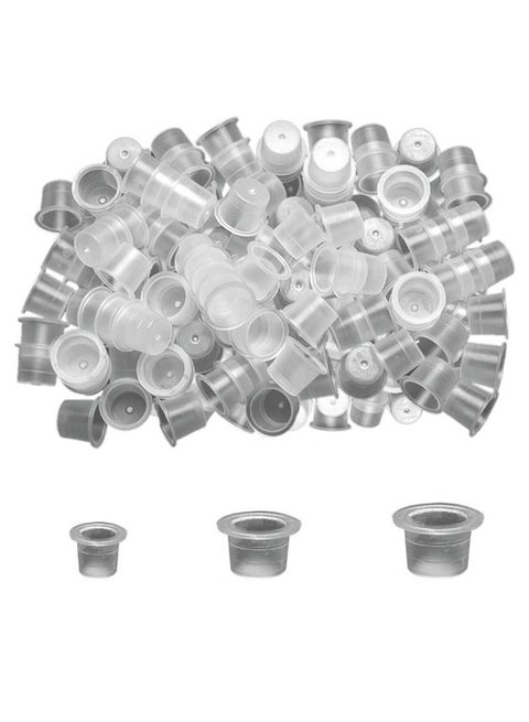 1000-Piece Disposable Tattoo Ink Cup Set Transparent
