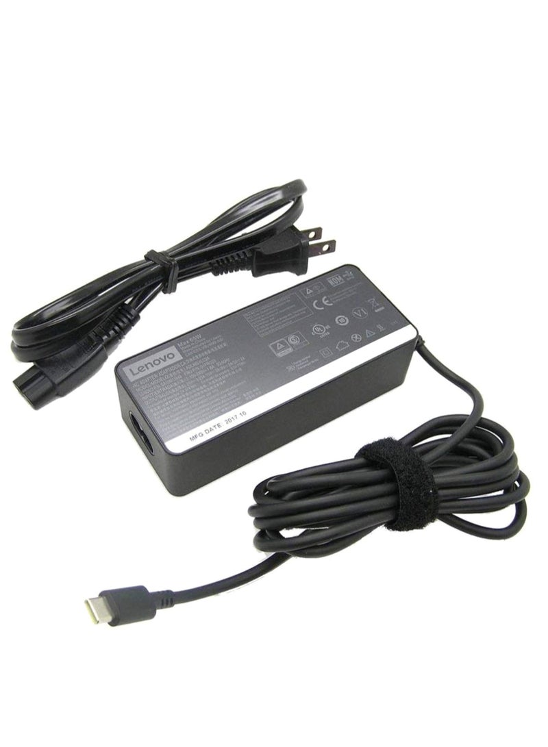 Lenovo USB Type-C AC Adapter Black - Image 2