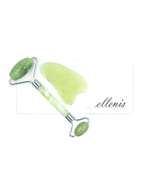 Natural Xiuyan Jade Roller And Gua Sha Set