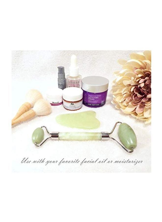 Generic - Natural Xiuyan Jade Roller And Gua Sha Set - Image 1