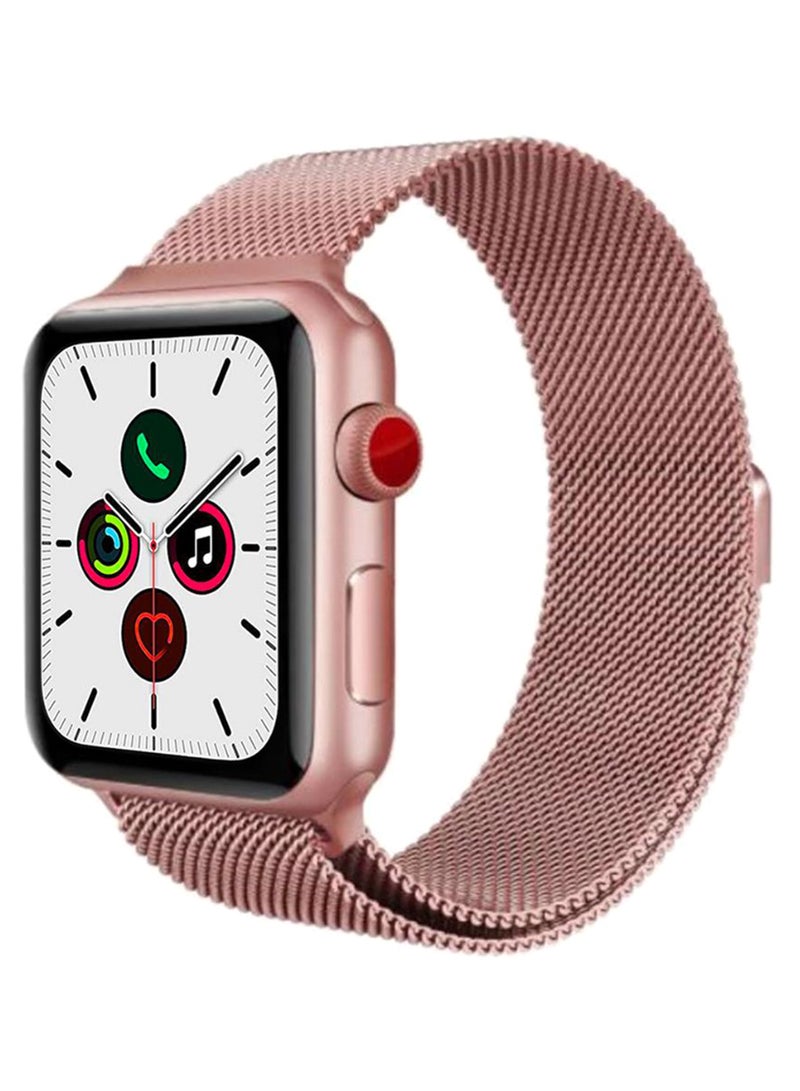 Perfii - Replacement Band For Apple iWatch Series 5/4/3/2/1 42-44mm Rose Powder - Image 1