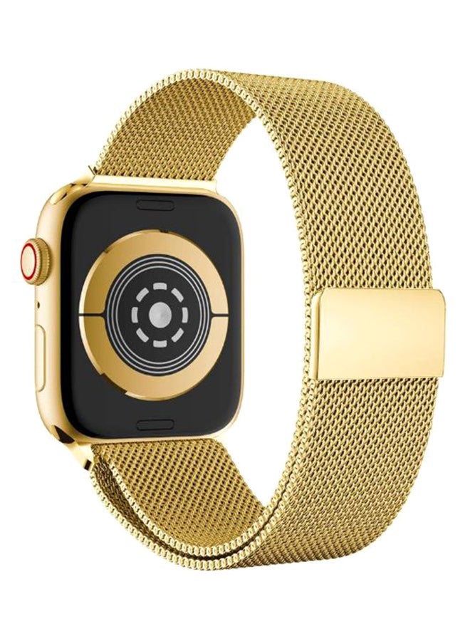 Perfii - Stainless Steel Replacement Band For Apple iWatch Series 5/4/3/2/1 Gold - Image 1