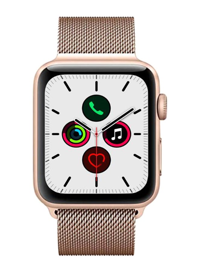 Perfii - Replacement Band For Apple iWatch Series 5/4/3/2/1 42-44mm Rose Gold - Image 1