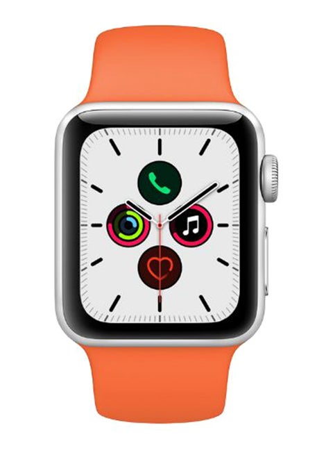 Silicone Replacement Band For Apple iWatch Series 5/4/3/2/1 Orange