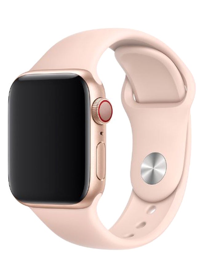 Perfii - Silicone  Replacement Band For Apple iWatch Series 5/4/3/2/1 42-44mm Vintage Rose - Image 1