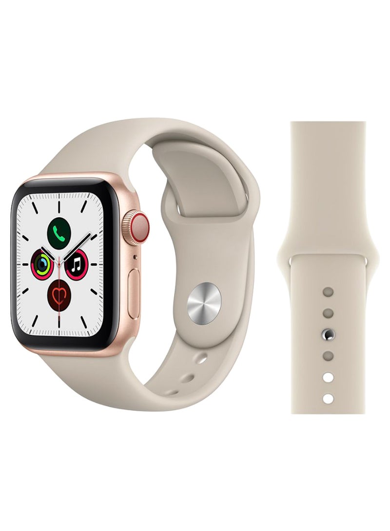 Perfii - Replacement Band For Apple iWatch Series 5/4/3/2/1 42-44mm Stone - Image 1