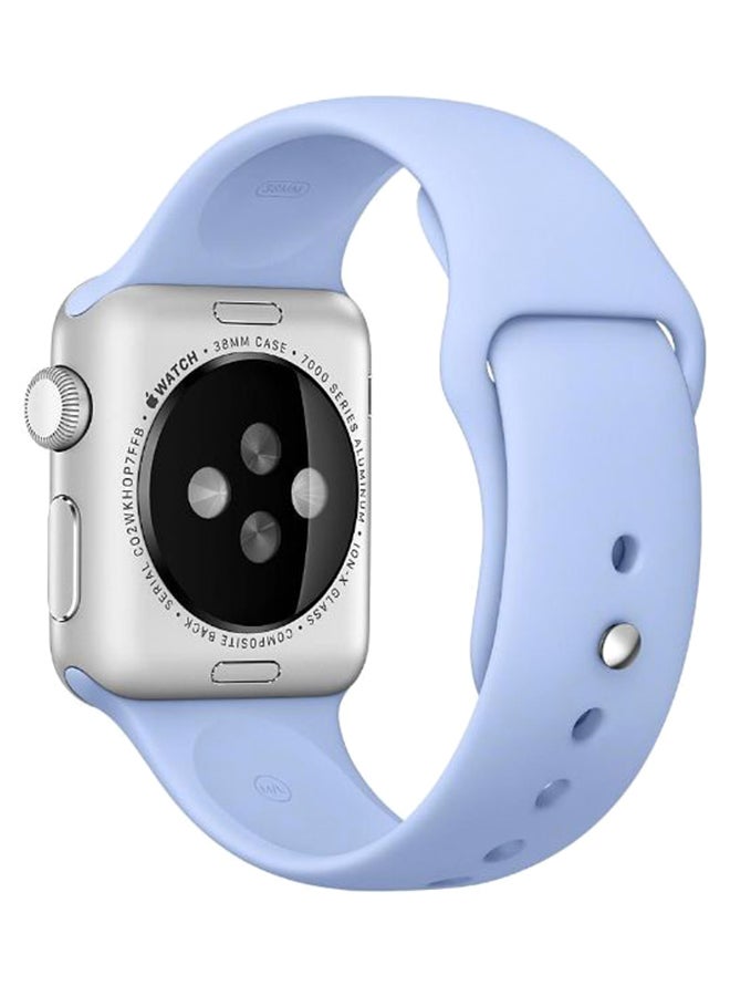 Perfii - Silicone Replacement Band For Apple iWatch Series 5/4/3/2/1 Lilac - Image 1