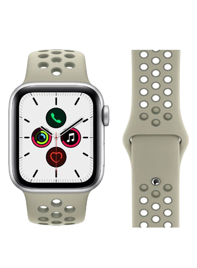 Perfii - Dot Pattern Replacement Band For Apple iWatch Series 5/4/3/2/1 42-44mm Spruce Fog - Image 1