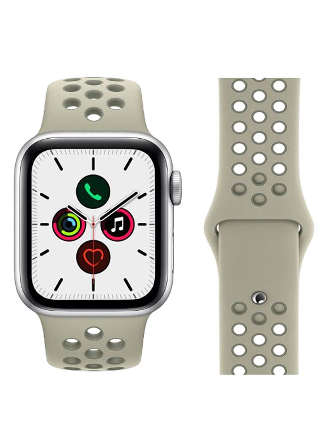 Perfii - Dot Pattern Replacement Band For Apple iWatch Series 5/4/3/2/1 38-40mm Spruce Fog - Image 1