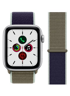 Perfii Replacement Band For Apple iWatch Series 5/4/3/2/1 42-44mm New Khaki/Navy  - Image 2