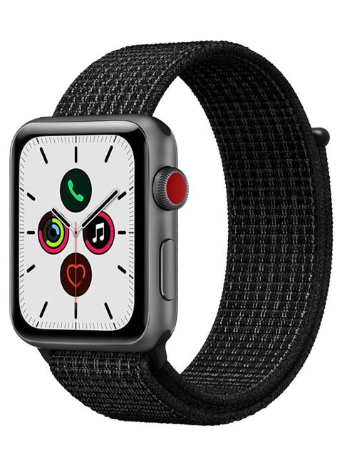 Replacement Band For Apple iWatch Series 5/4/3/2/1 42-44mm Black Platinum